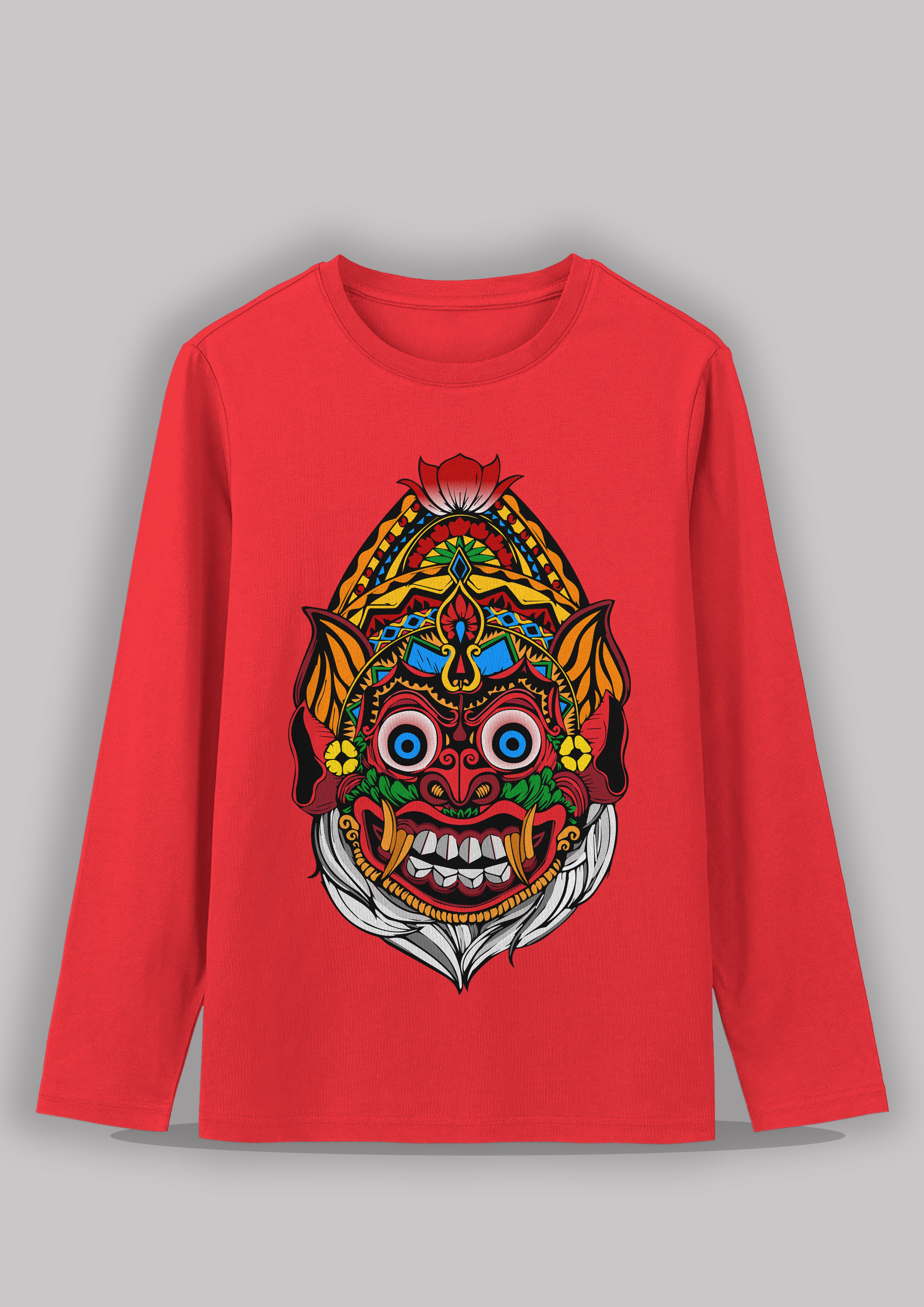 Asura Bengali Printed Full Sleeve Premium Cotton Unisex T-shirt