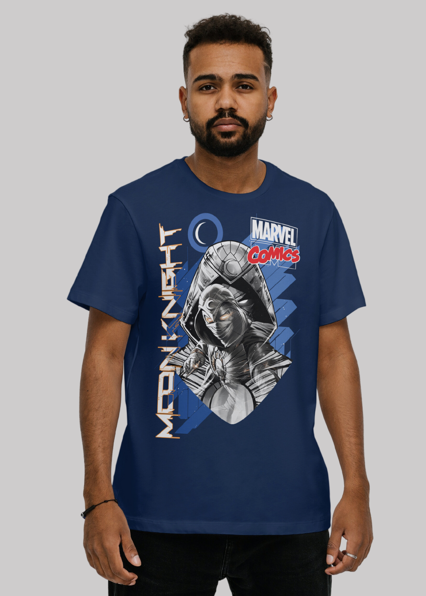 Marvel moonknight Printed Half Sleeve Premium Cotton T-shirt For Men