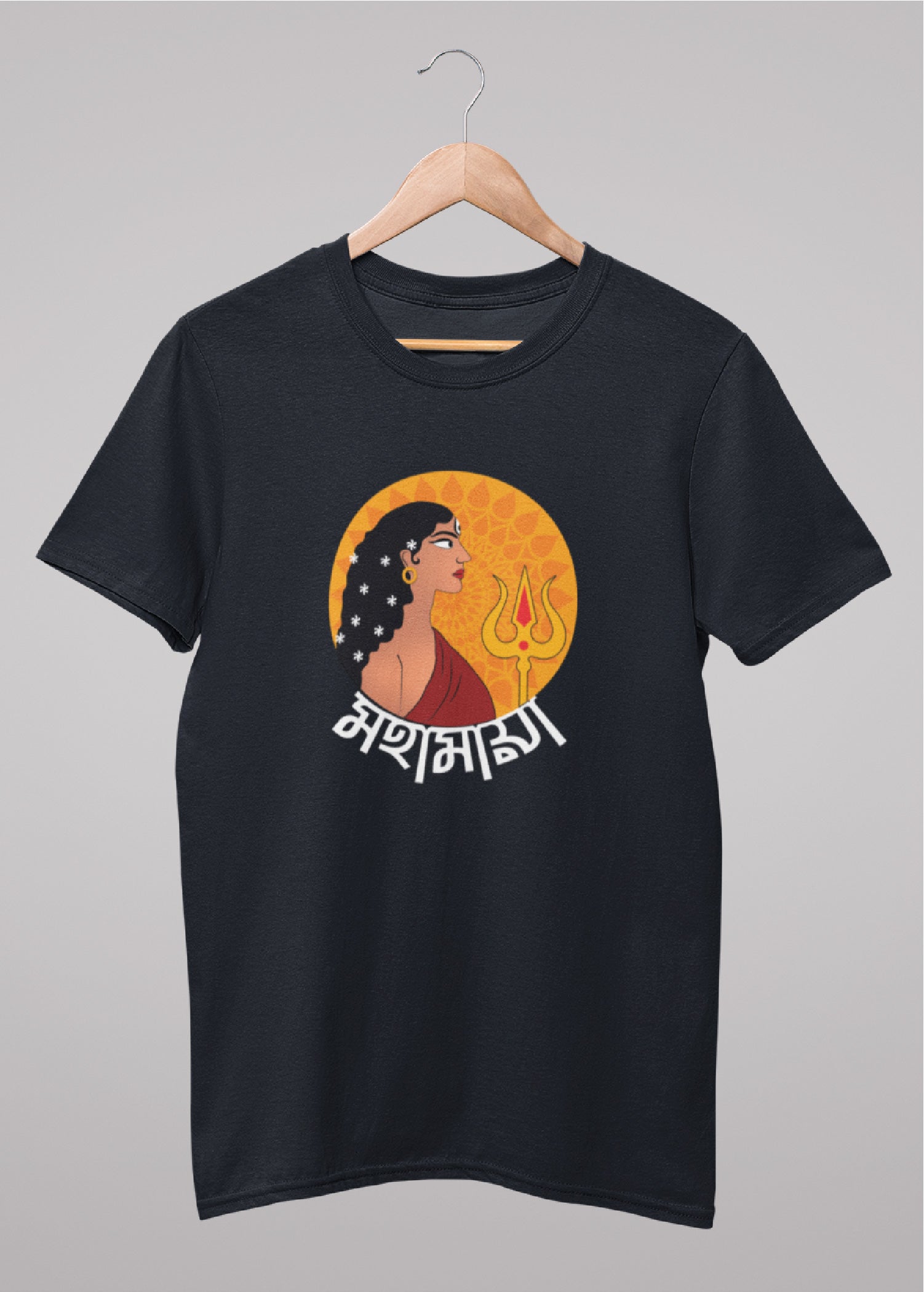 Mohamaya bengali Printed Half Sleeve Premium Cotton Unisex T-shirt