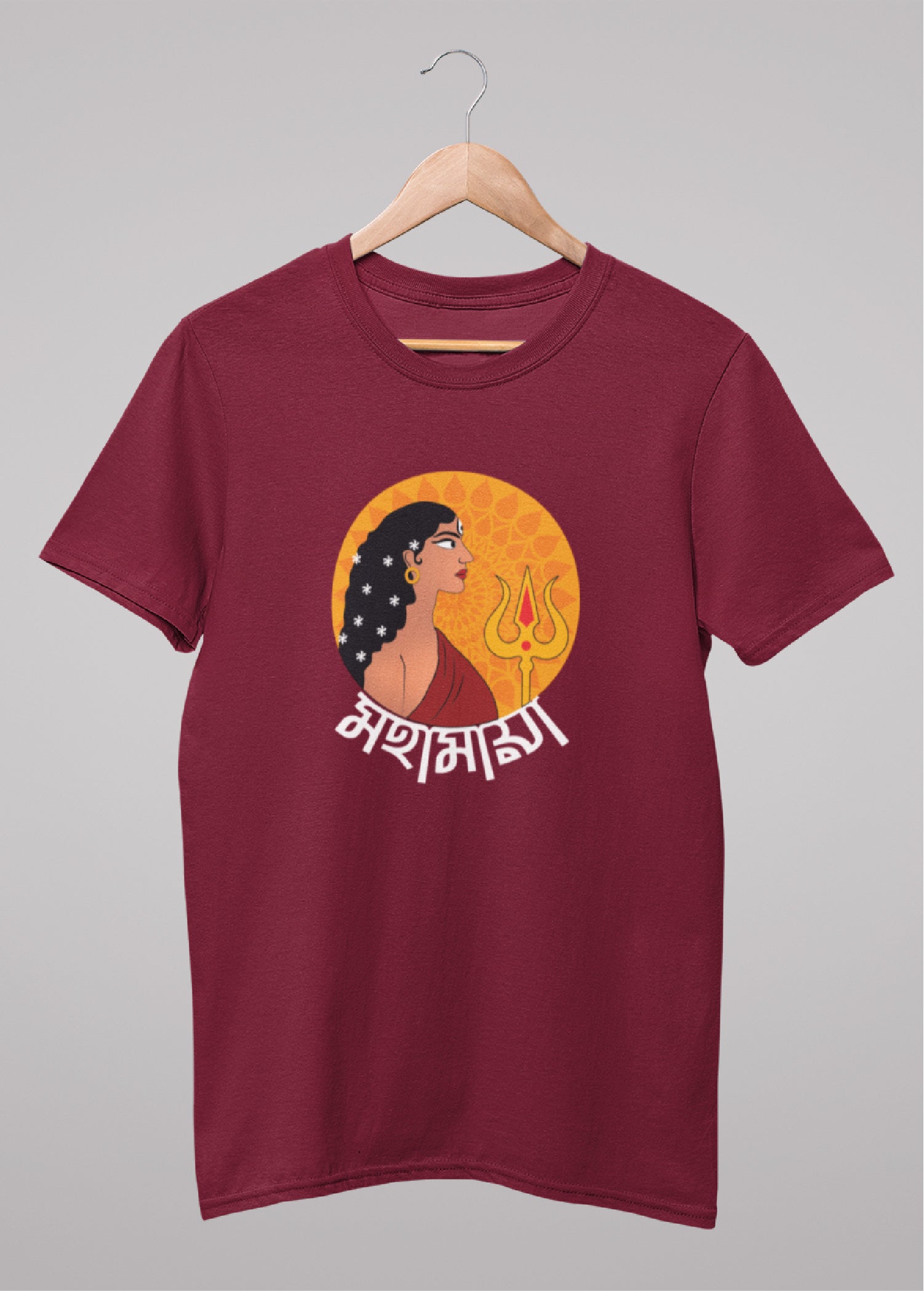 Mohamaya bengali Printed Half Sleeve Premium Cotton Unisex T-shirt