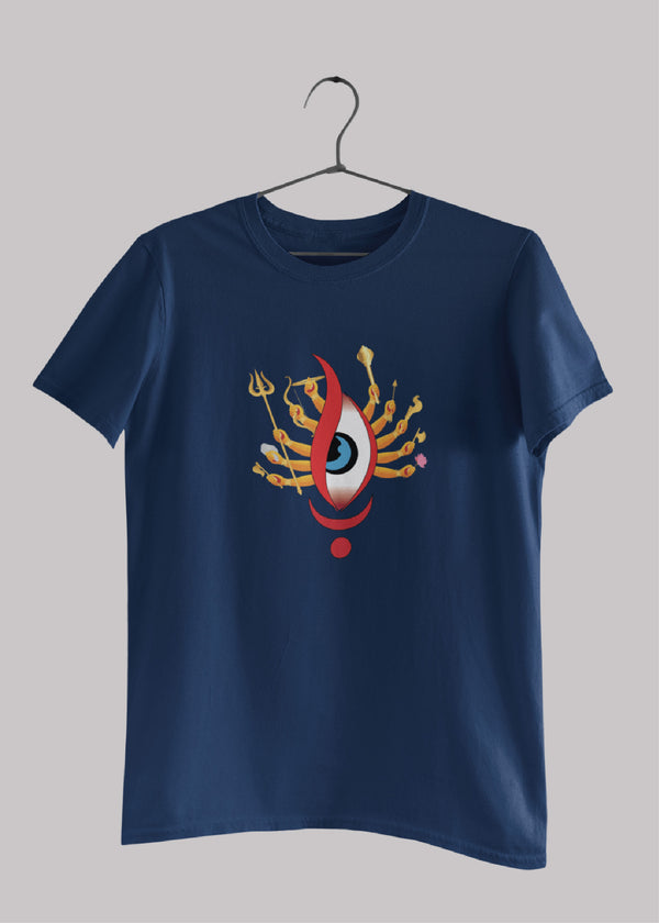 Doshobhuja bengali Printed Half Sleeve Premium Cotton Unisex T-shirt