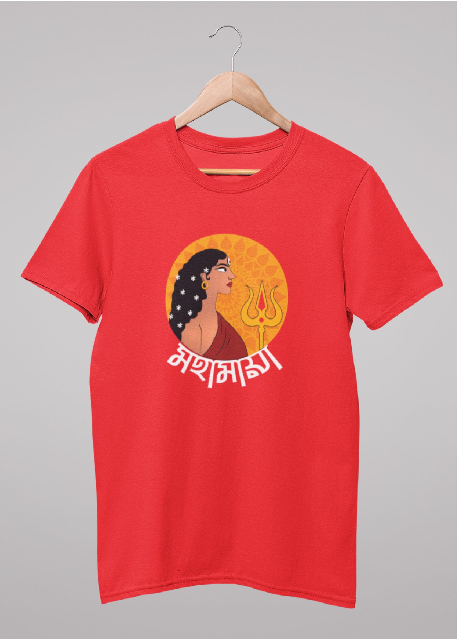 Mohamaya bengali Printed Half Sleeve Premium Cotton Unisex T-shirt