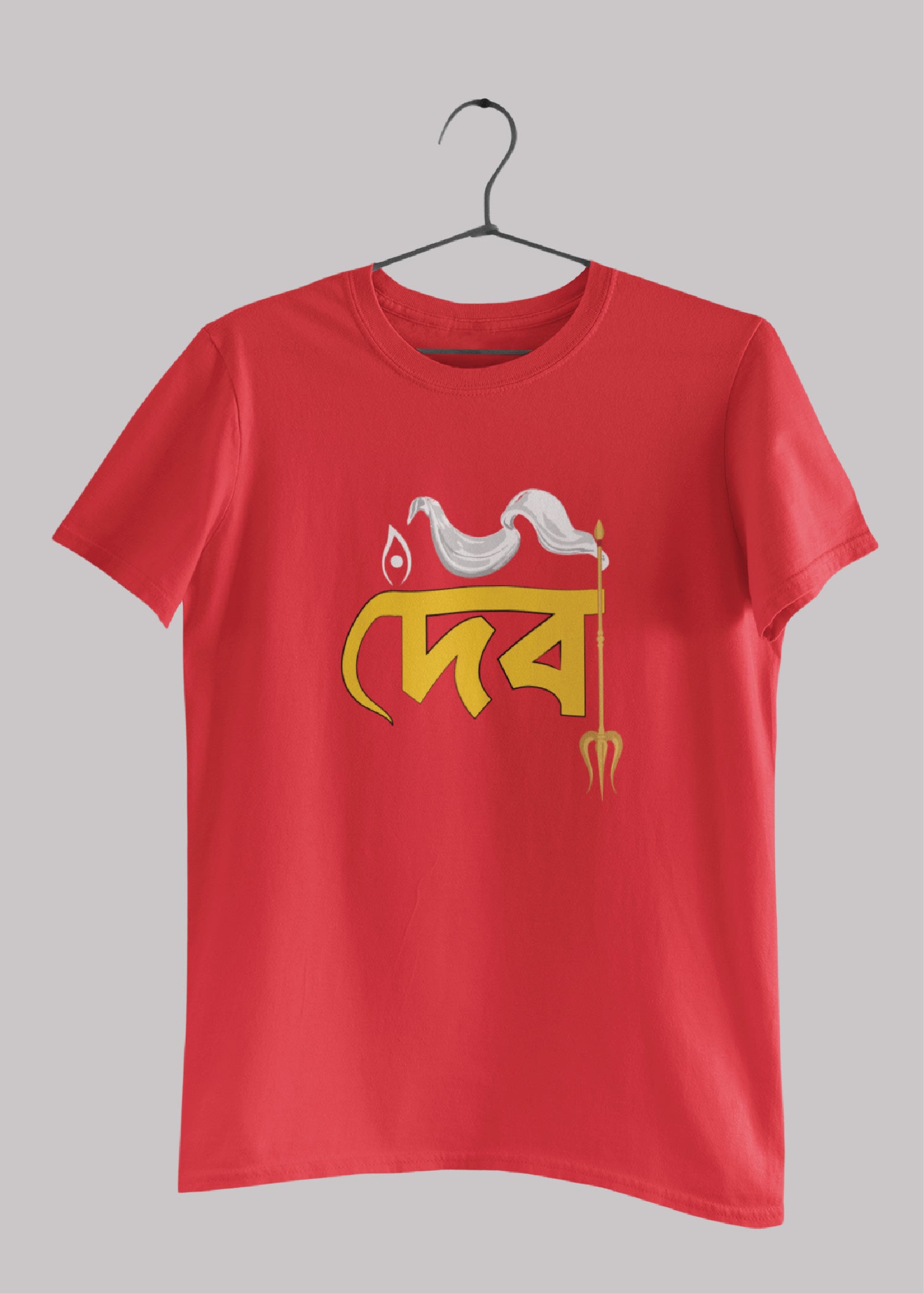 Devi bengali Printed Half Sleeve Premium Cotton Unisex T-shirt