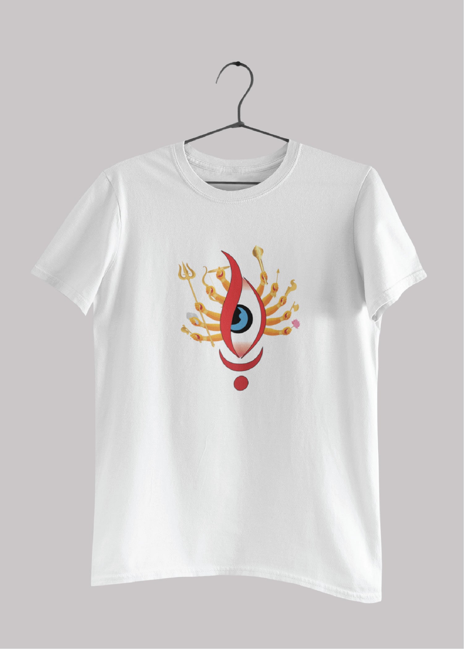 Doshobhuja bengali Printed Half Sleeve Premium Cotton Unisex T-shirt