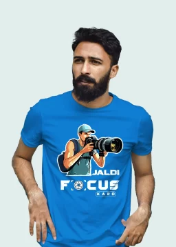 Camera man jaldi focus karo premium cotton unisex t shirts