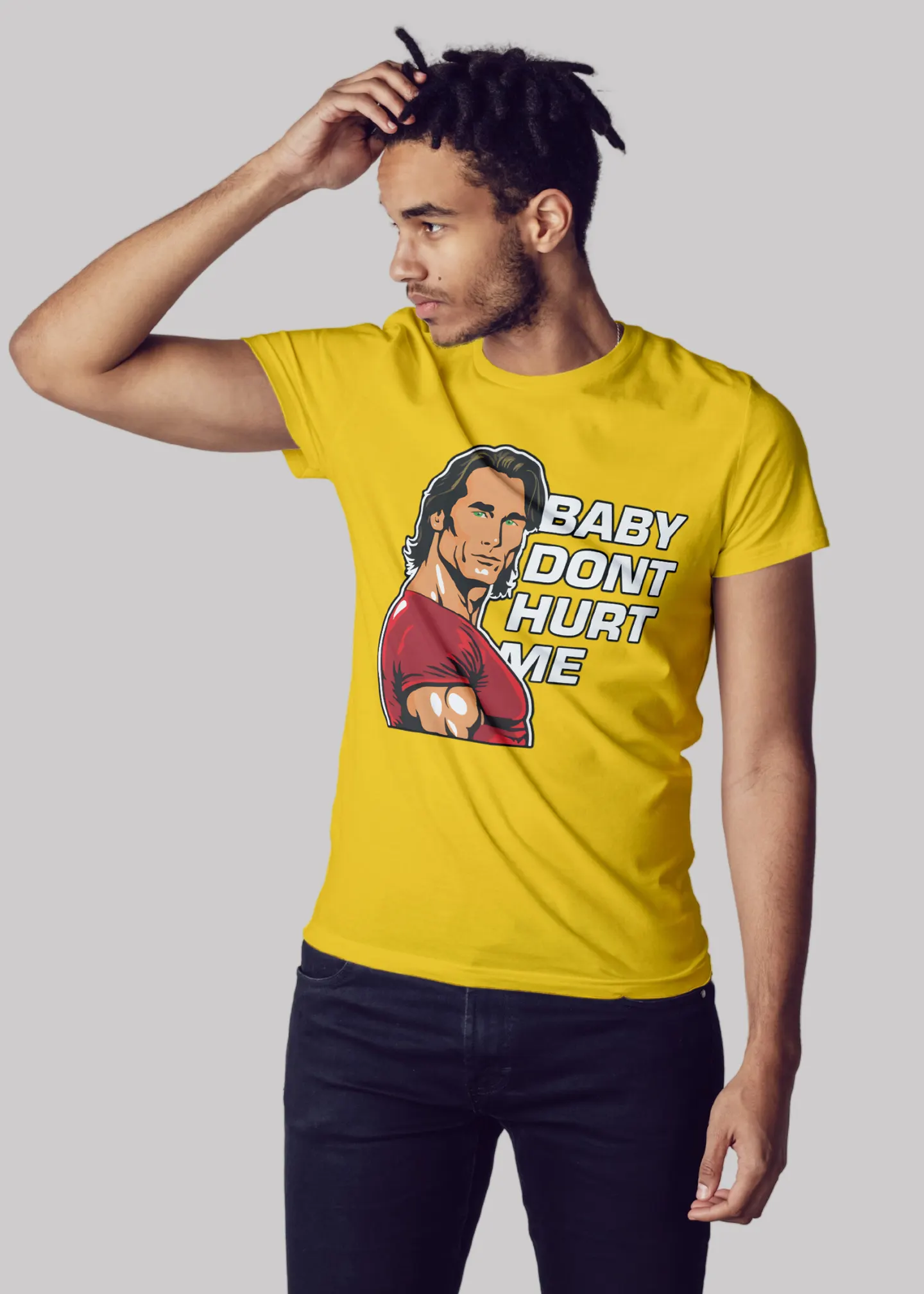 Baby don't hurt me Premium Cotton Unisex T-shirt - Image 8