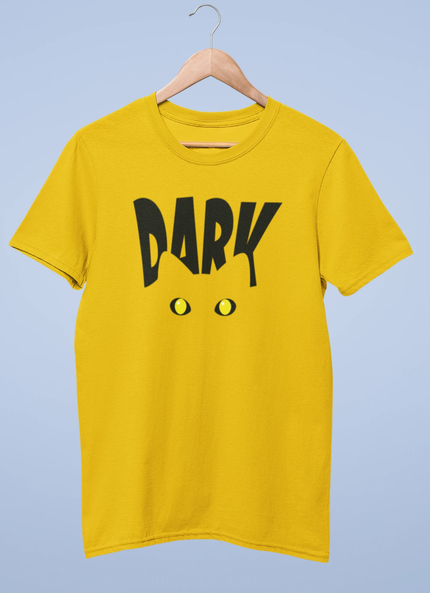 Dark cat premium cotton half sleeve unisex t shirts