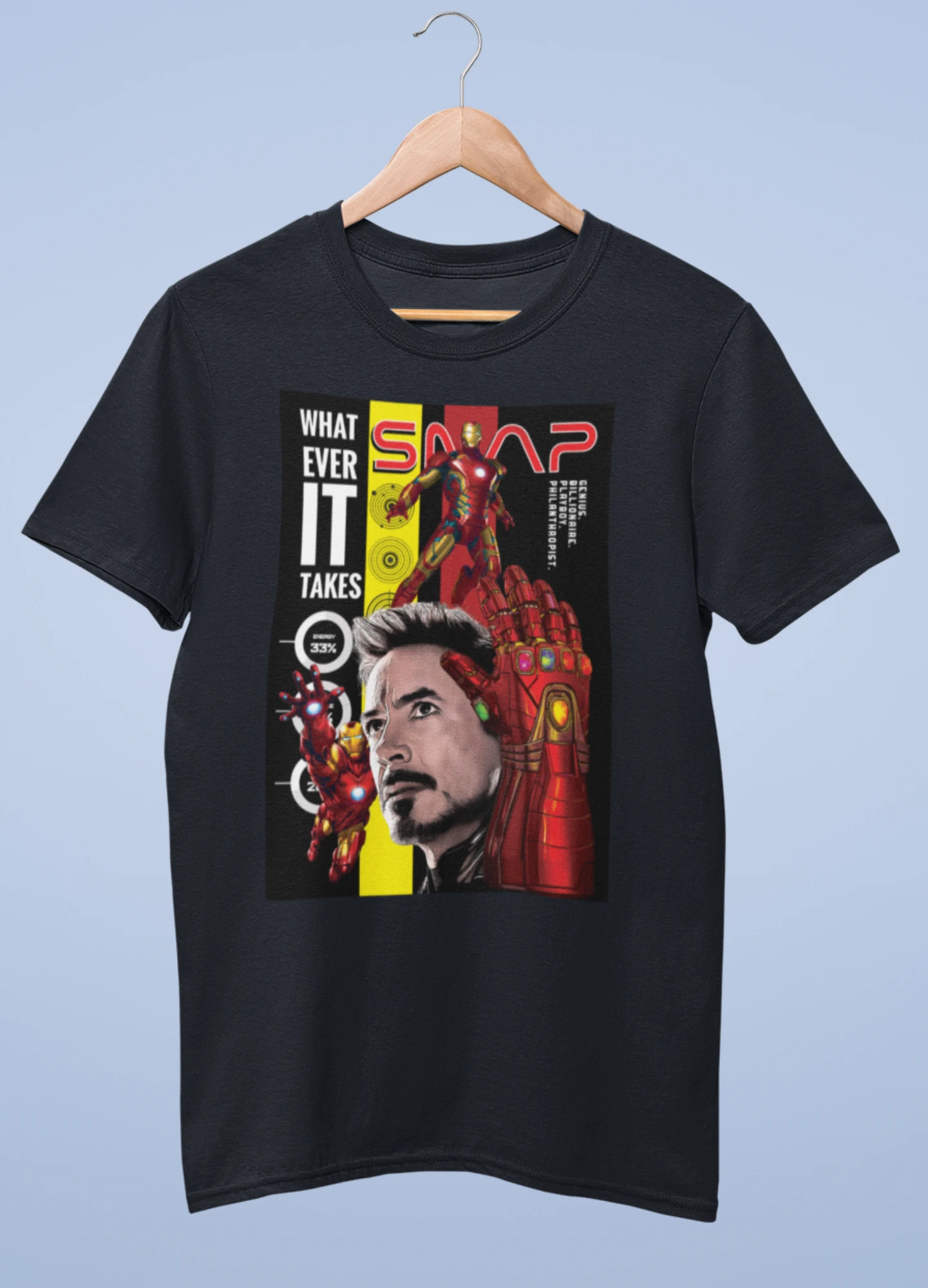 Iron Man premium cotton half sleeve unisex t shirts - Image 3