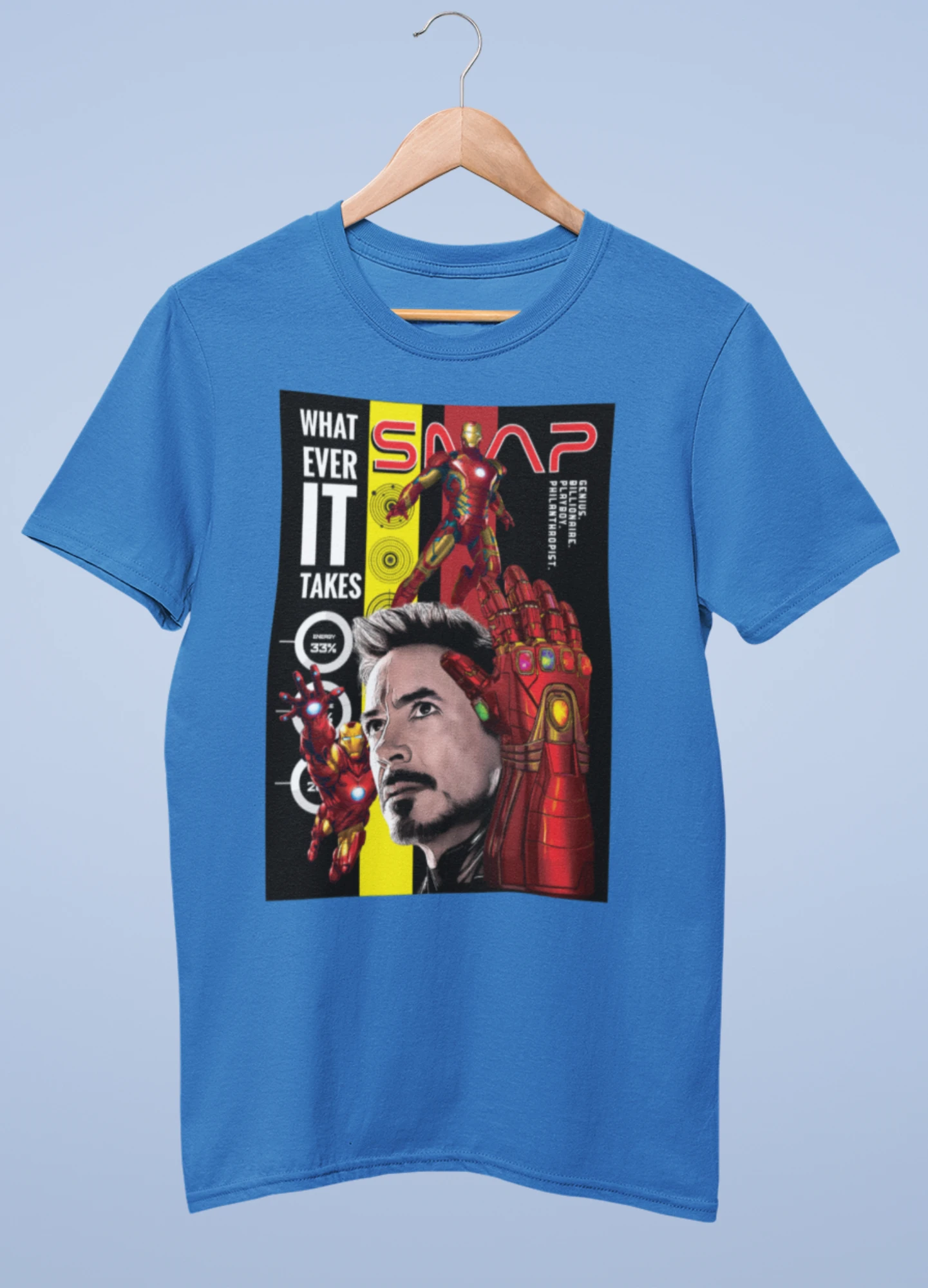 Iron Man premium cotton half sleeve unisex t shirts - Image 4