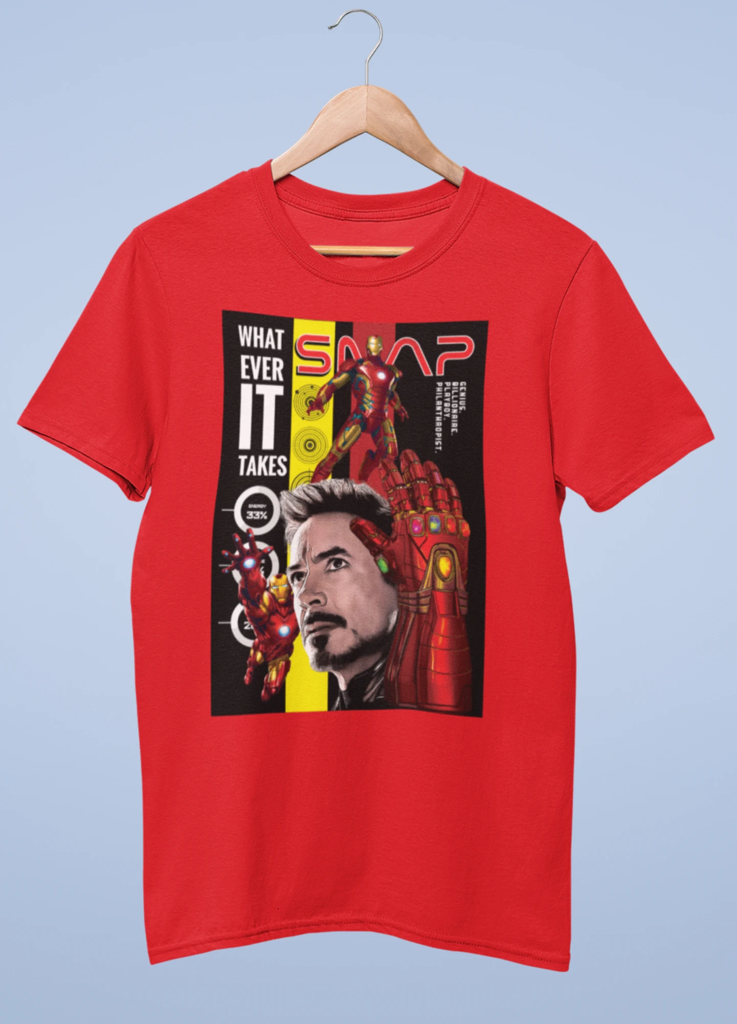 Iron Man premium cotton half sleeve unisex t shirts - Image 2