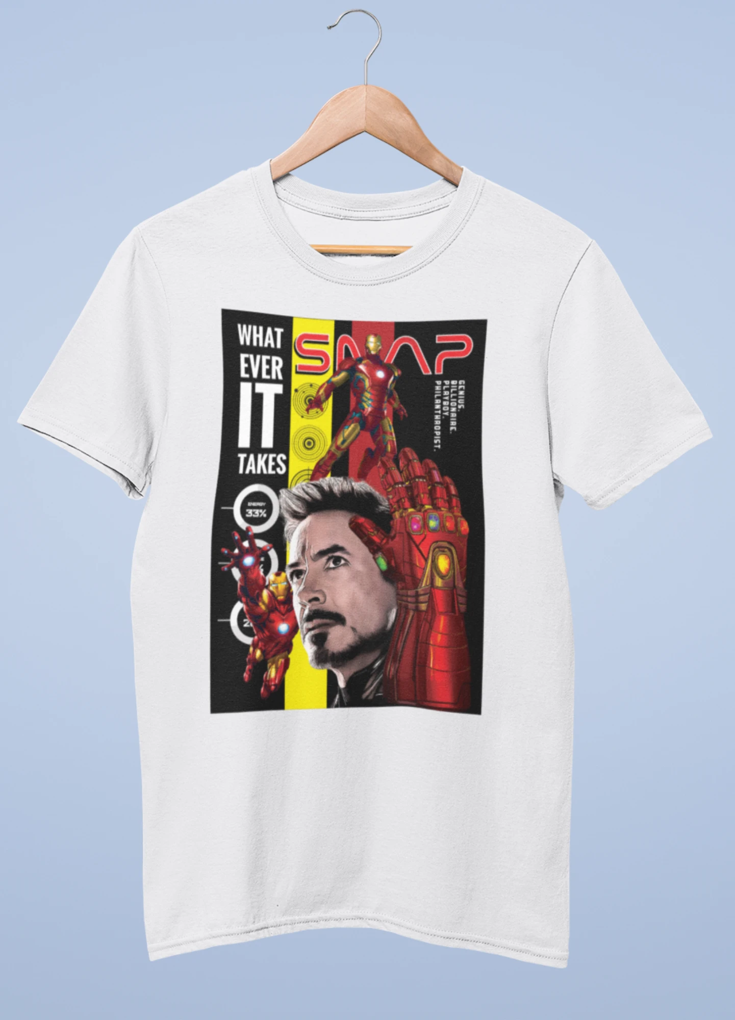 Iron Man premium cotton half sleeve unisex t shirts - Image 7