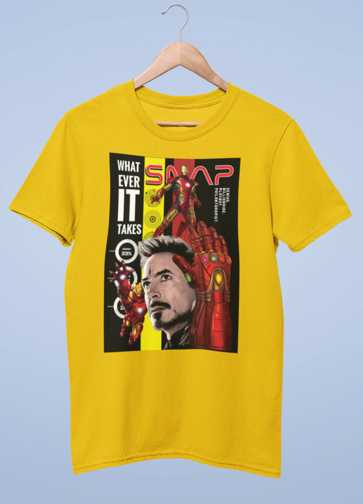 Iron Man premium cotton half sleeve unisex t shirts