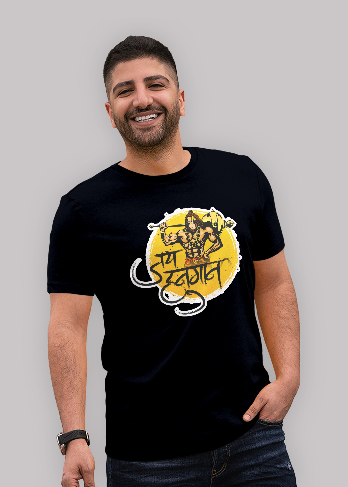 Jai hanuman Premium cotton half sleeve unisex t shirts - Image 8