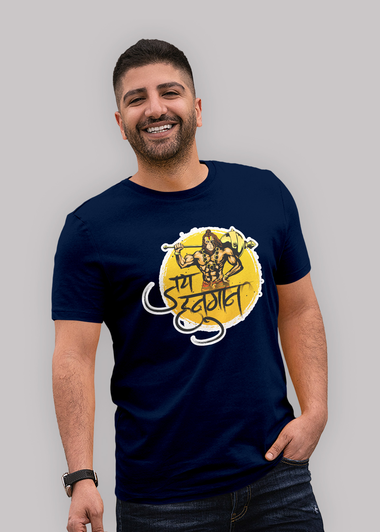 Jai hanuman Premium cotton half sleeve unisex t shirts - Image 6