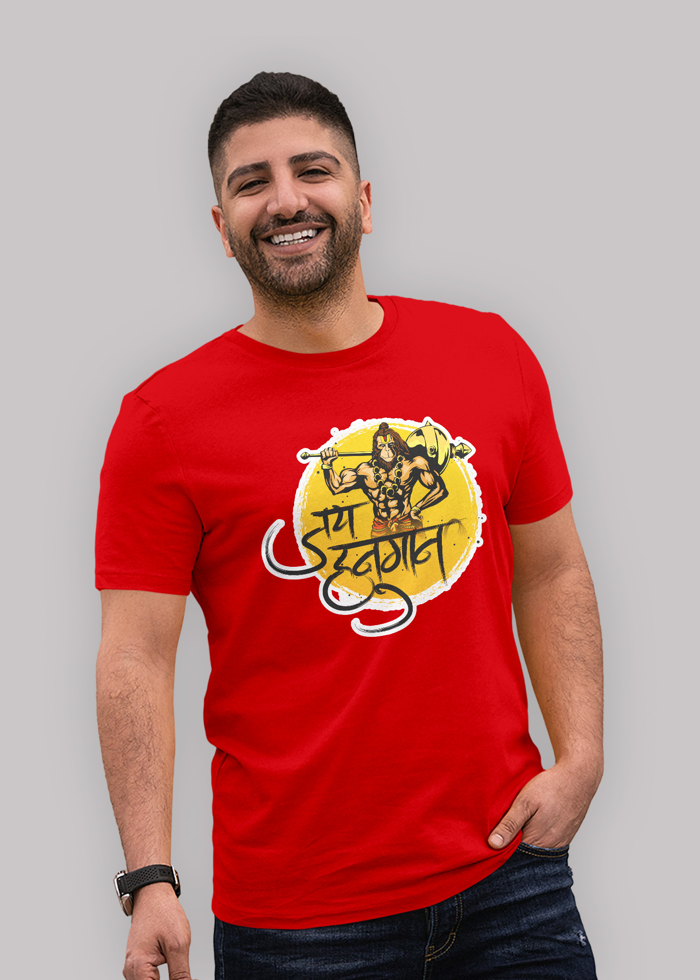 Jai hanuman Premium cotton half sleeve unisex t shirts - Image 5