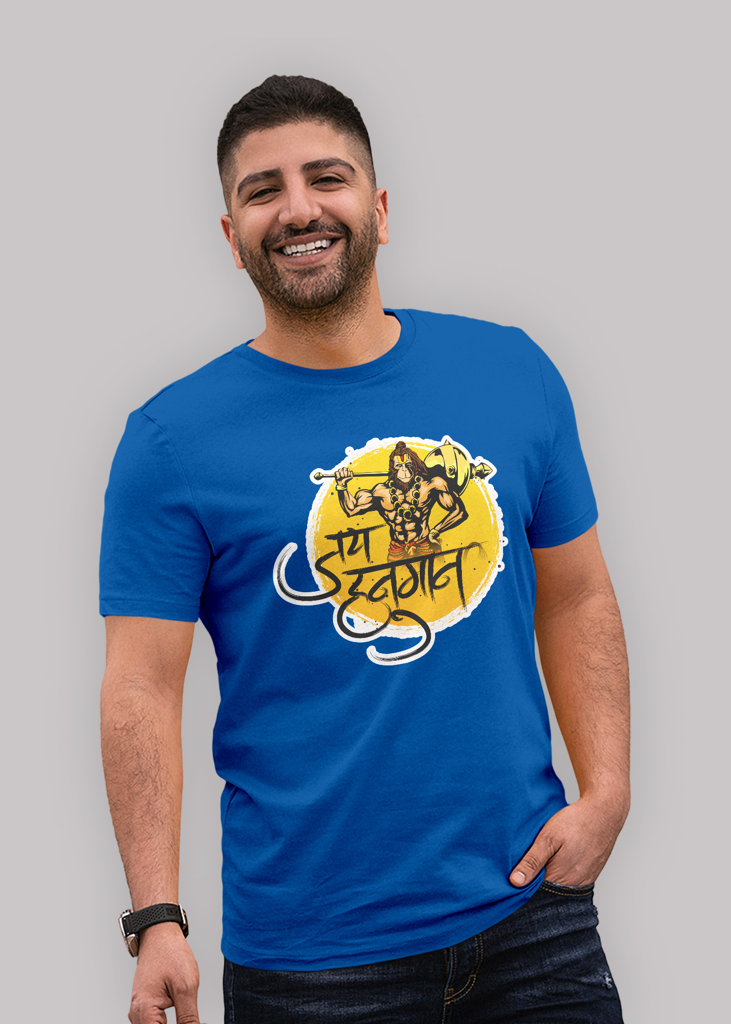 Jai hanuman Premium cotton half sleeve unisex t shirts - Image 4