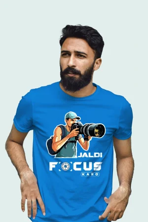 Camera man jaldi focus karo premium cotton unisex t shirts