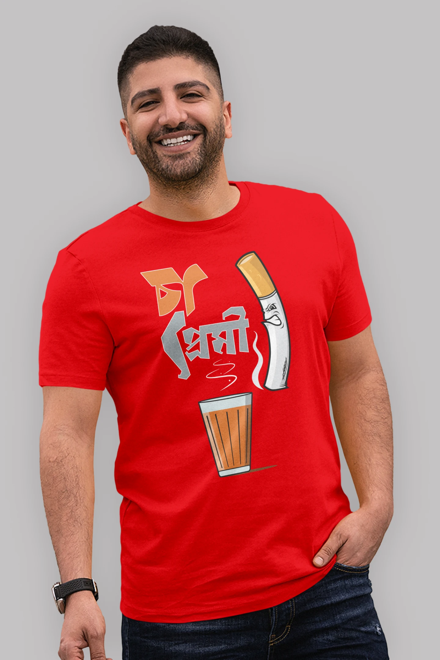 Cha premi Premium Cotton Unisex T-shirt - Image 7