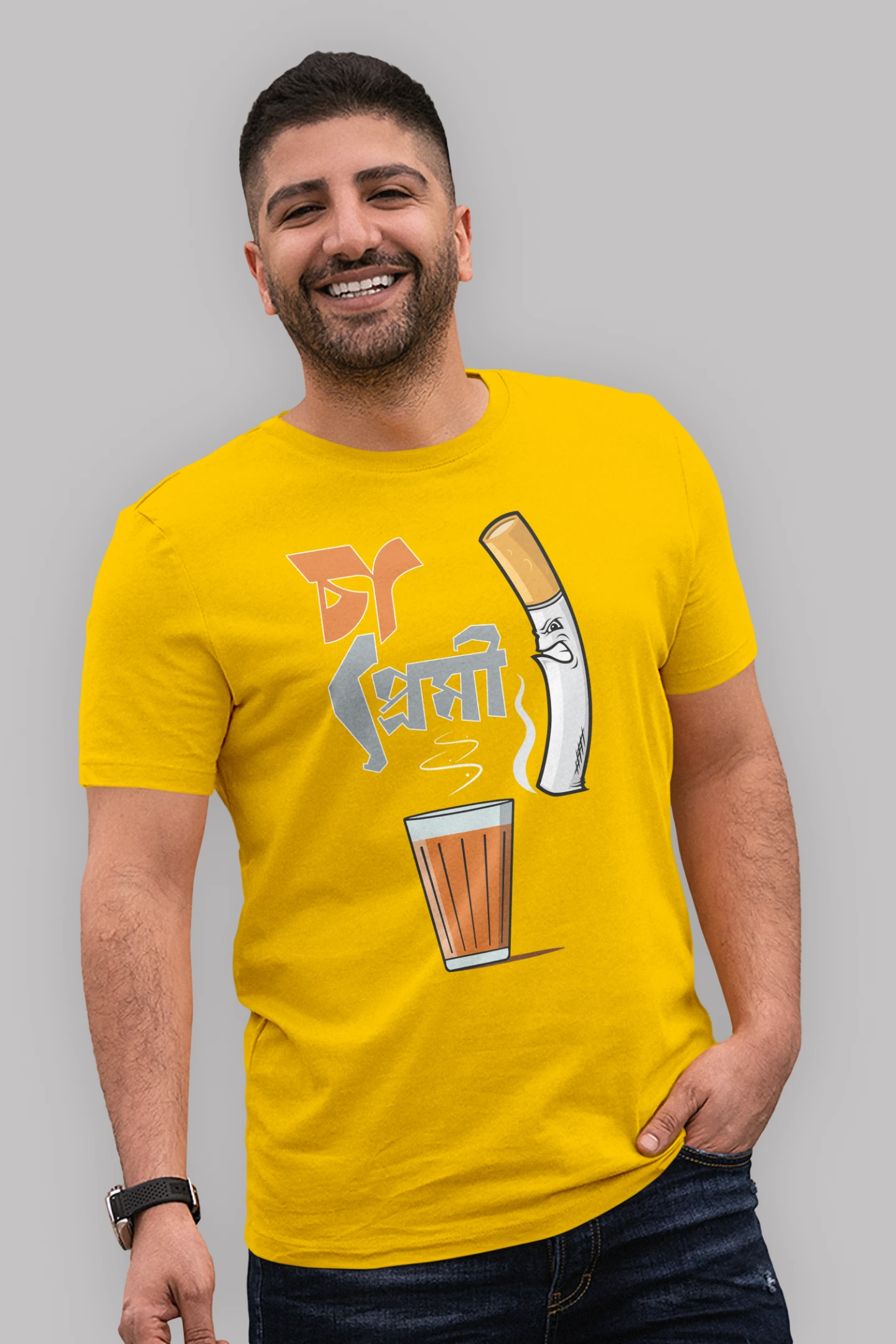 Cha premi Premium Cotton Unisex T-shirt - Image 3