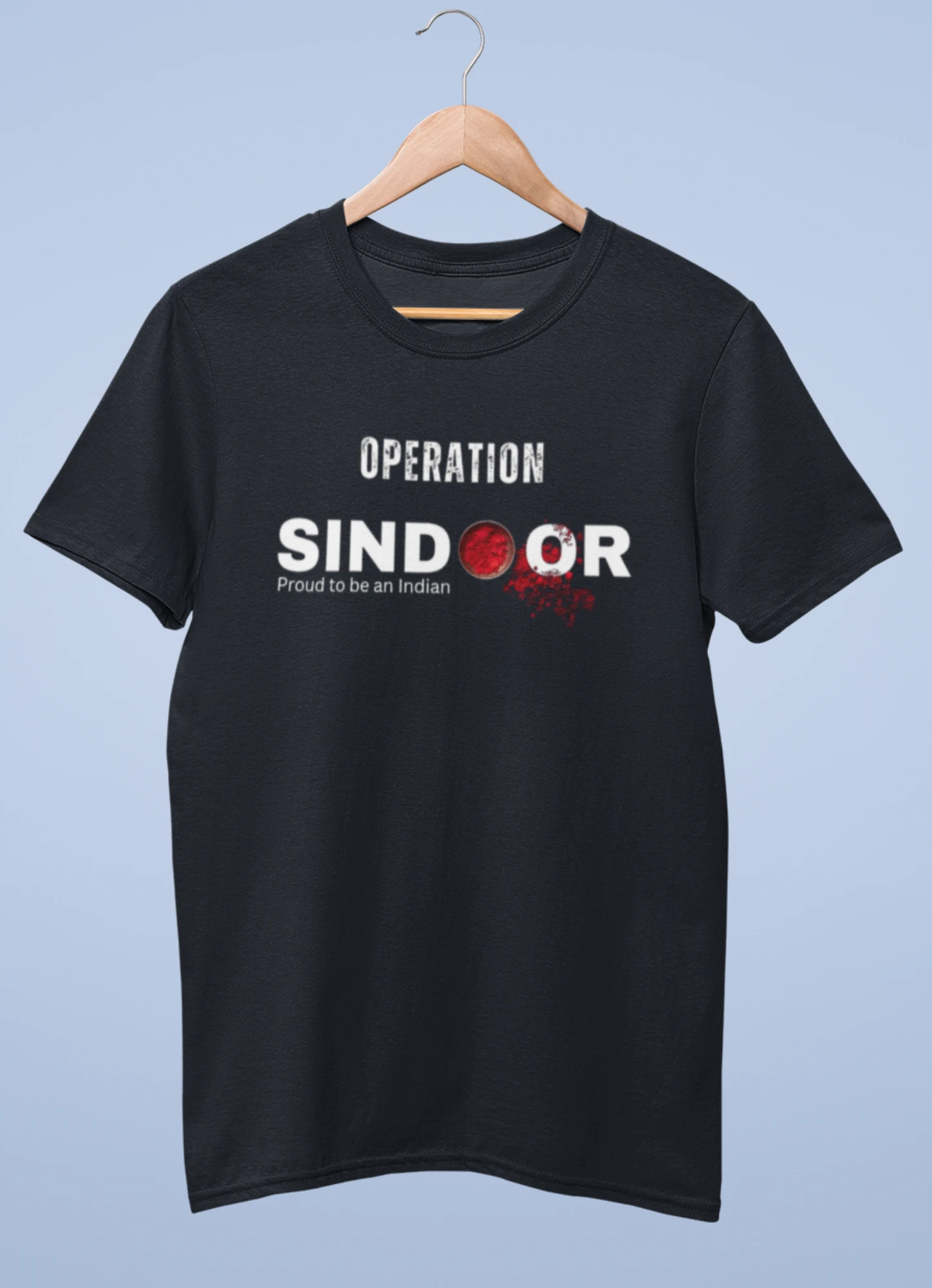 Operation Sindoor printed premium unisex half sleeve t-shirt