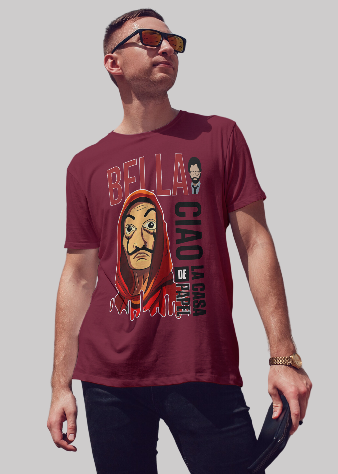 Money heist la casa de papel premium cotton half sleeve unisex T-shirts - Image 8