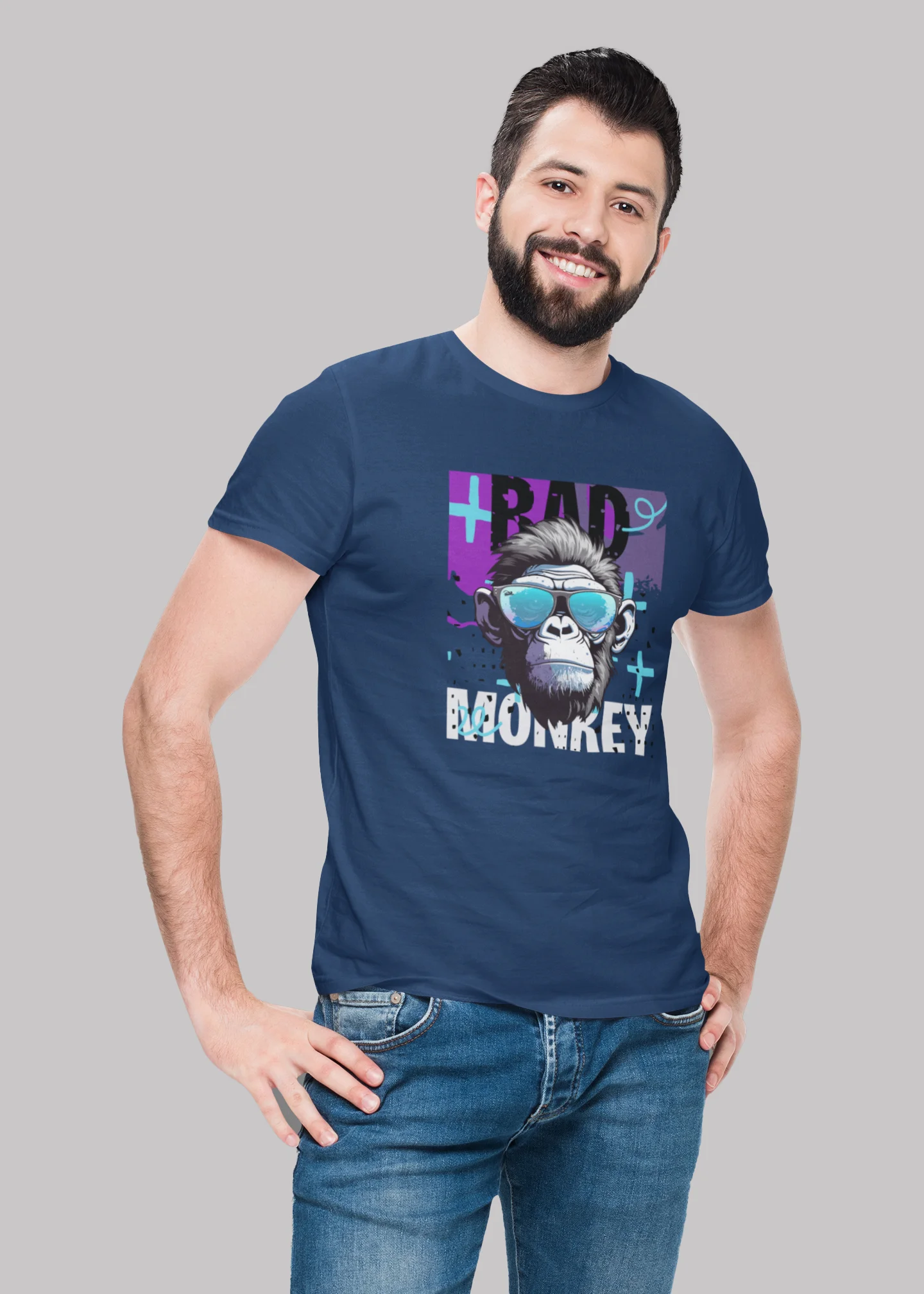 Bad monky Premium Cotton Unisex T-shirt - Image 4
