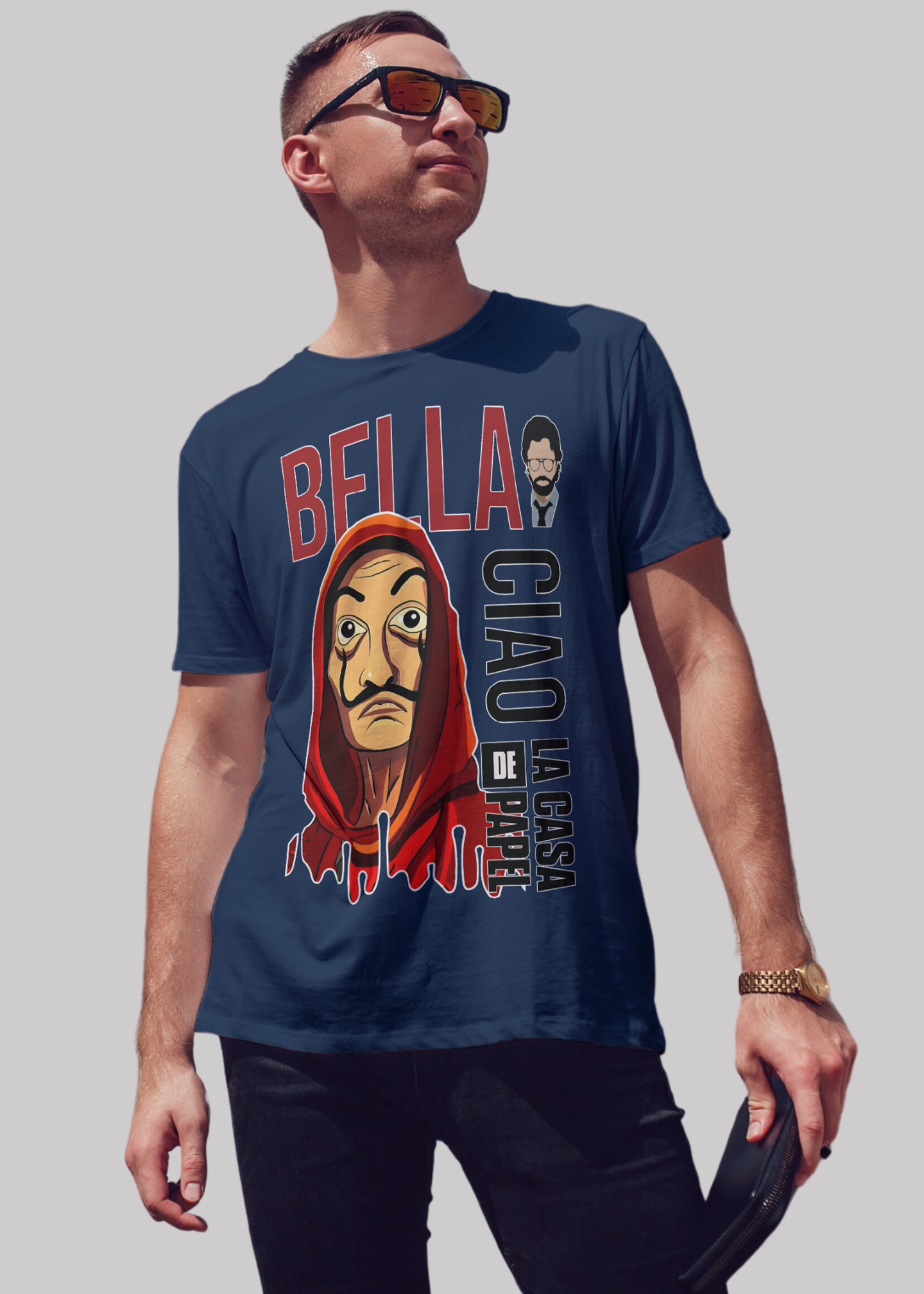 Money heist la casa de papel premium cotton half sleeve unisex T-shirts - Image 2