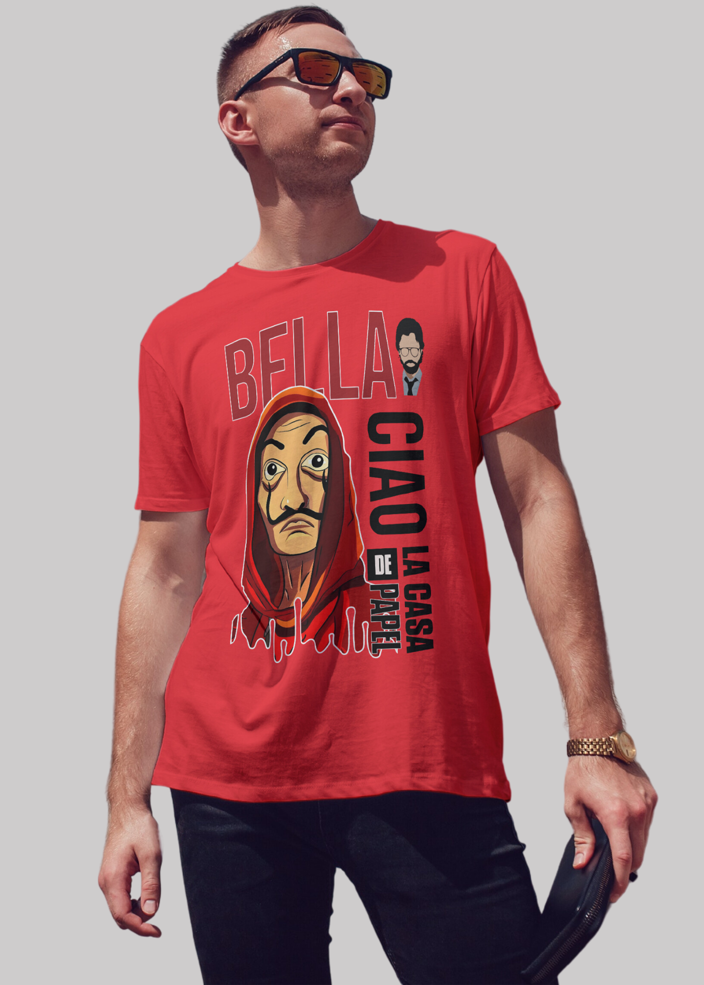 Money heist la casa de papel premium cotton half sleeve unisex T-shirts - Image 3