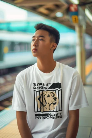 Street Dogs are Not Prisoners premium cotton half sleeve unisex t shirts