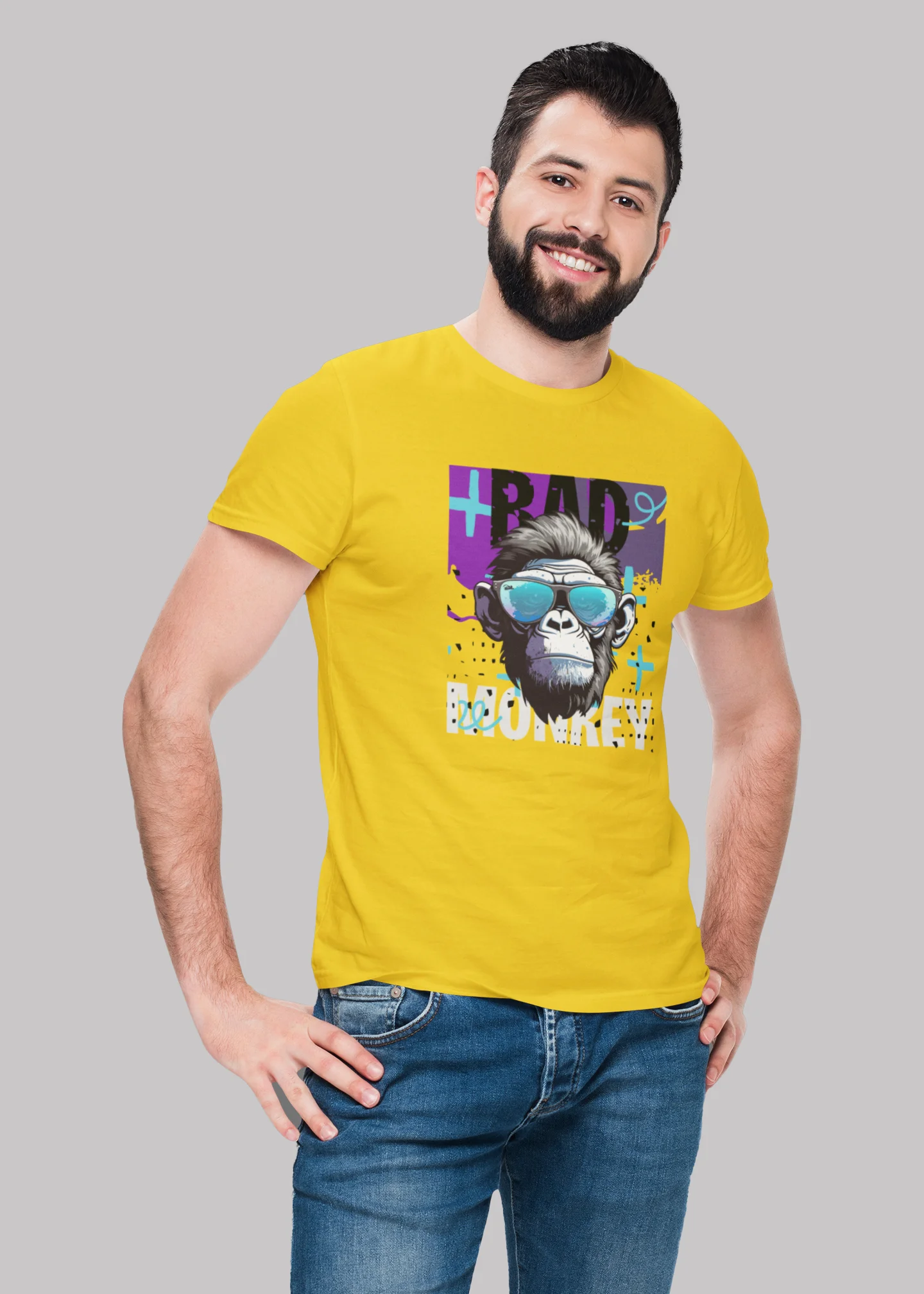 Bad monky Premium Cotton Unisex T-shirt - Image 7