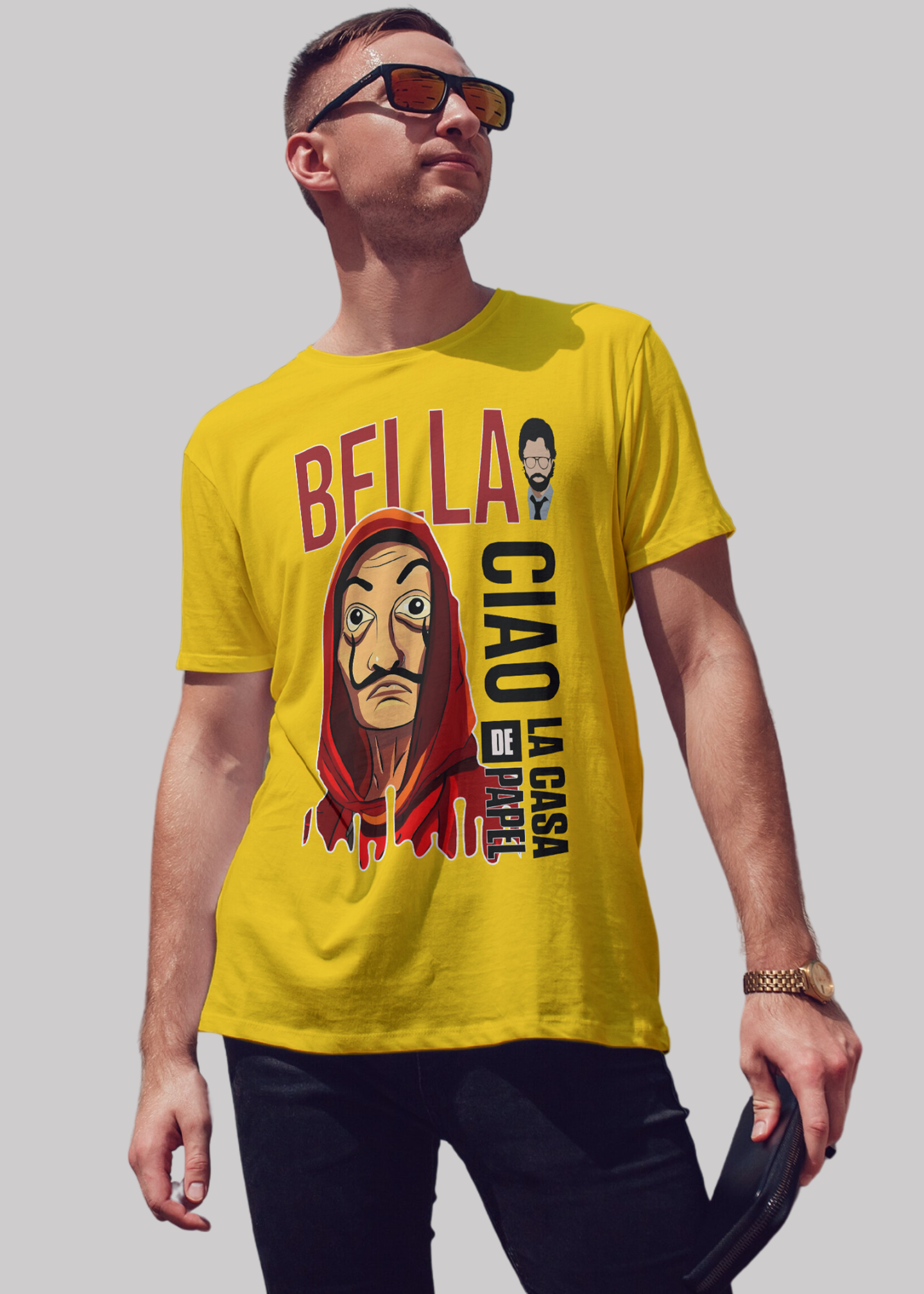 Money heist la casa de papel premium cotton half sleeve unisex T-shirts - Image 6