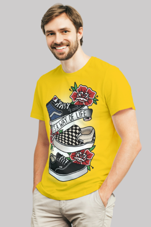 Its way of life premium cotton half sleeve unisex T-shirts